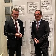 Erwin Staudt (ehem. Vorstand IBM & Präsident VfB Stuttgart) & Günther H. Oettinger, ehem. Ministerpräsident Baden-Württemberg und EU-Kommissar Digitalisierung